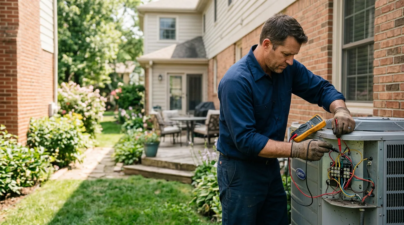 HVAC technician working near Fairview, OH